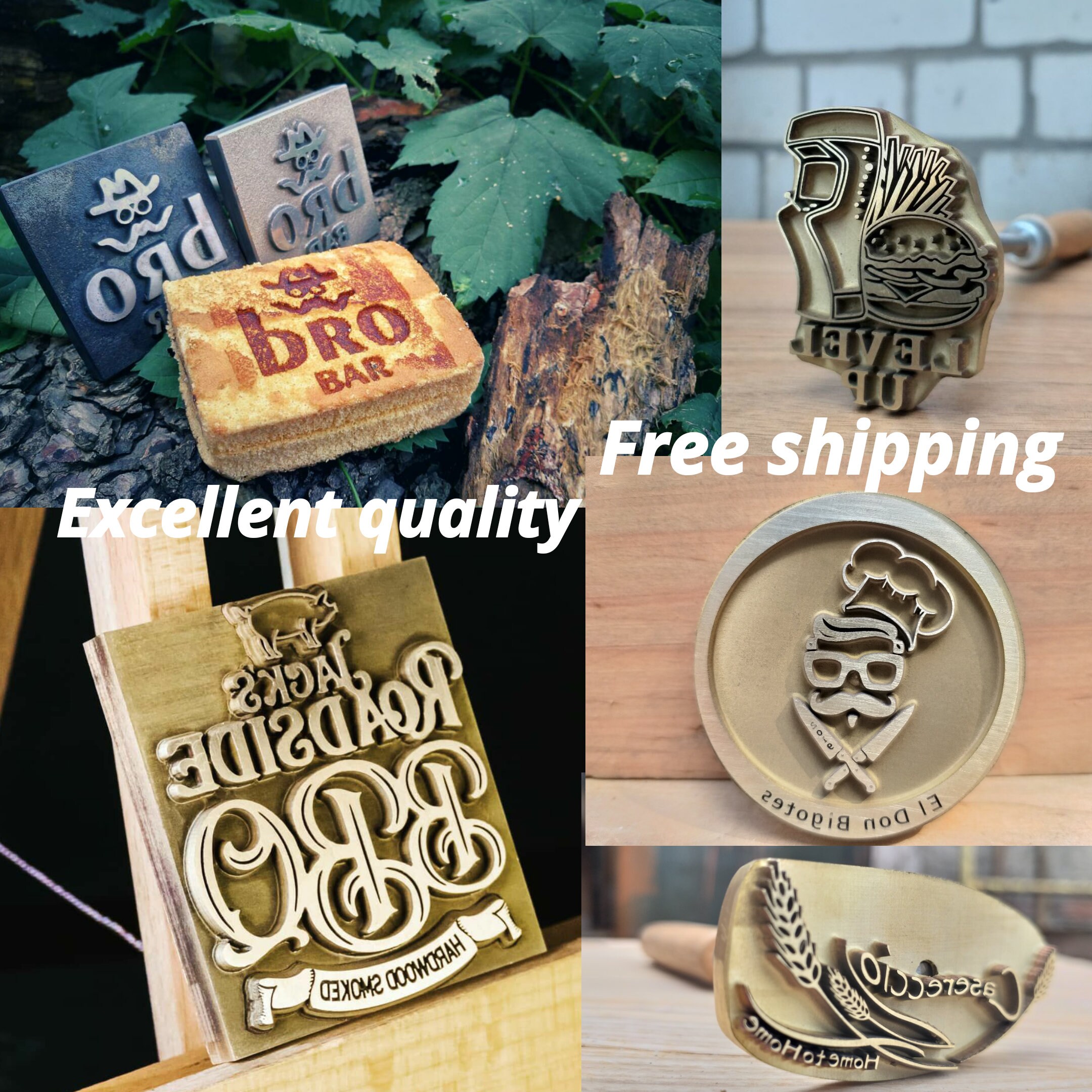 Custom Burger Stamp/Custom Branding iron/Food Branding/Steak Etsy
