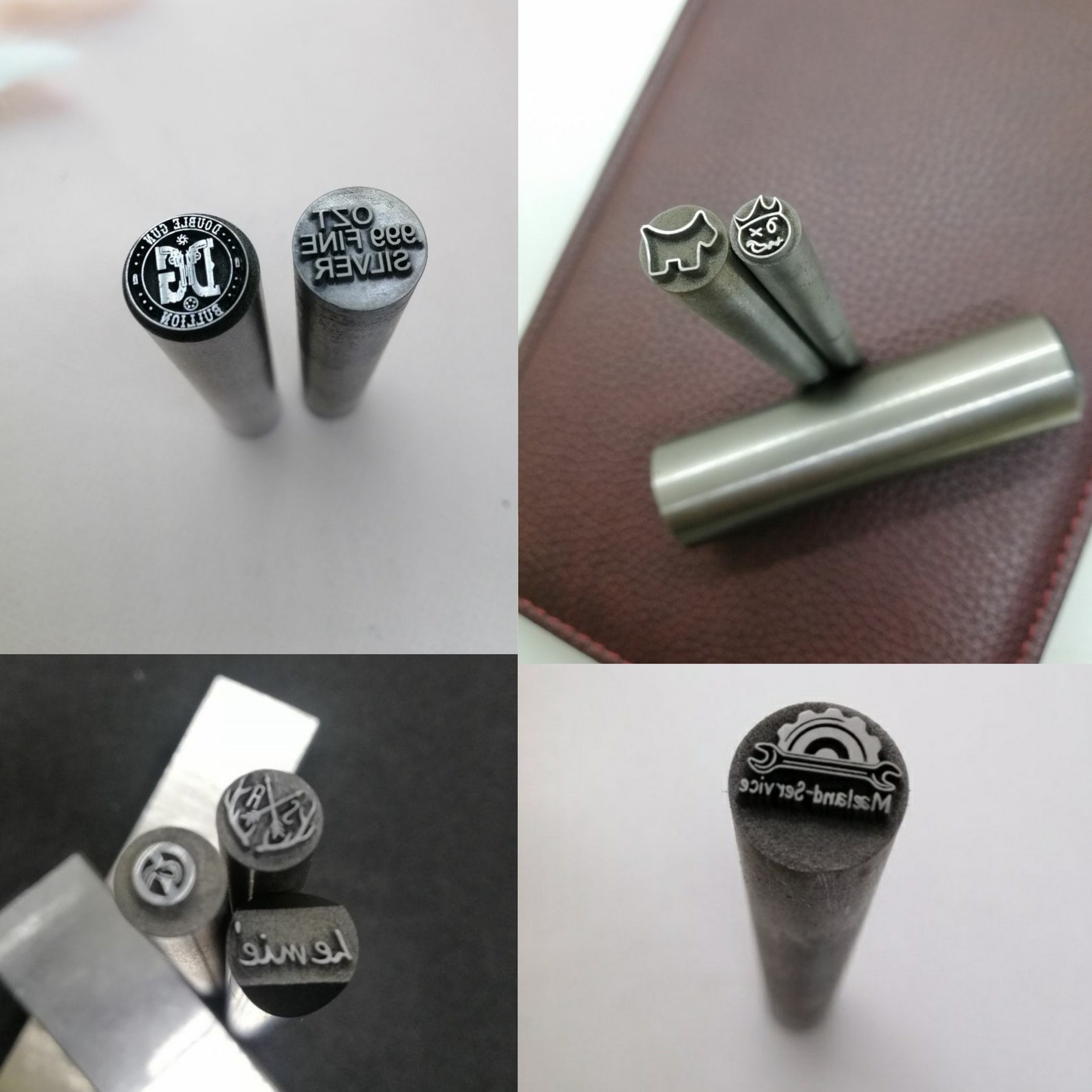 Custom Hard Metal Stamp Press stamp Impressart Punch stamp Etsy