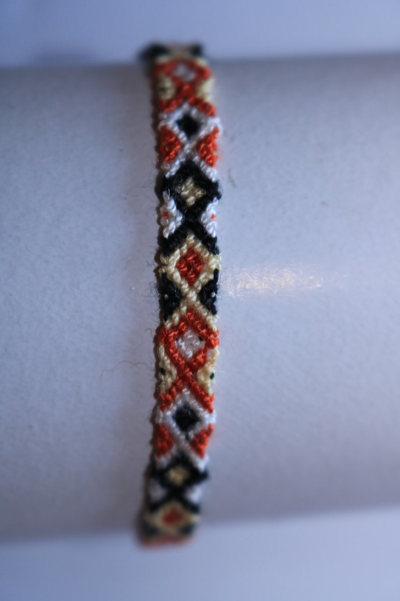 BRACELET D'AMITIE BRÉSILIEN porte-bonheur, fait main, tissé, coton, personnalisé, ajustable image 6