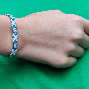 BRACELET D'AMITIE BRÉSILIEN porte-bonheur, fait main, tissé, coton, personnalisé, ajustable image 8