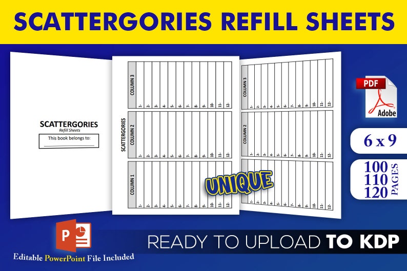 No Regrets After Buying Scattergories Refill Sheets Kdp Interior Template Editable Etsy 日本 Lowest Price In History Www Multbell Com Br