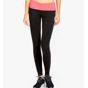 Yoga Mid-Rise Foldover Leggings