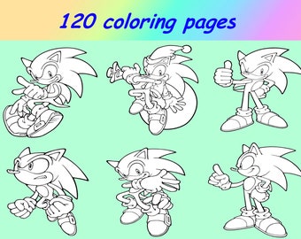 Download Sonic Coloring Etsy