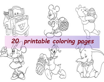 Disney Coloring Pdf Etsy