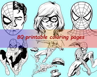 Download Spider Man Coloring And Activity Book Etsy
