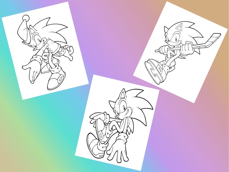 Download Coloring pages Sonic PDF Sonic the Hedgehog Colouring ...