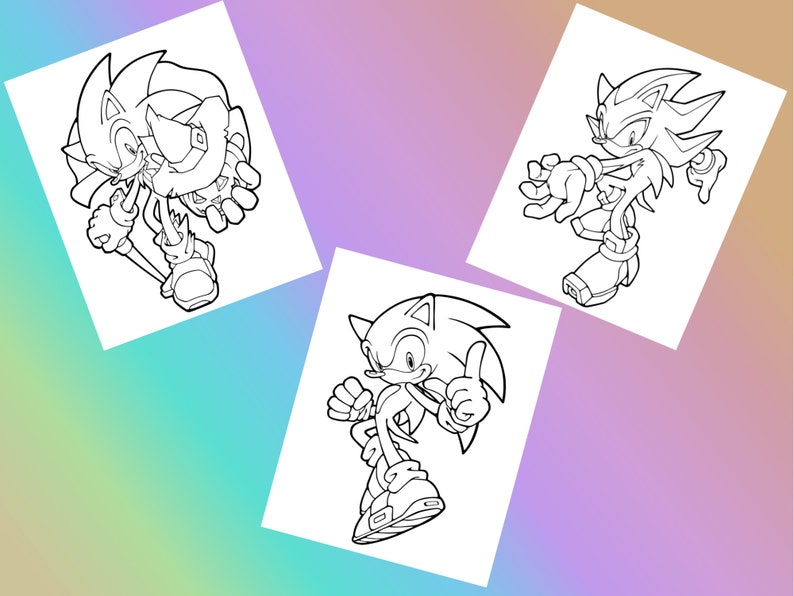 Download Coloring pages Sonic PDF Sonic the Hedgehog Colouring ...