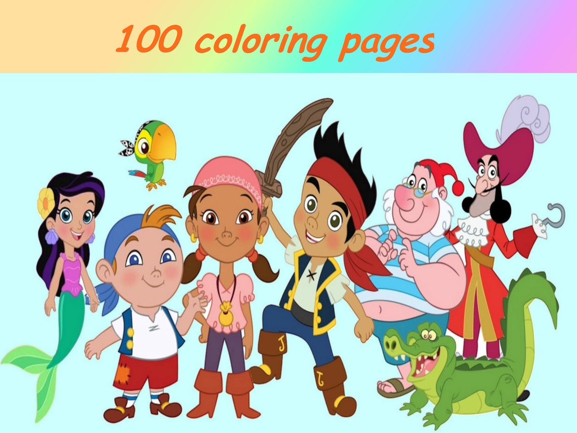 Coloring pages Pirates PDFCute printable coloring book | Etsy