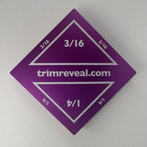 Trim Reveal Tool 1/4″ and 3/16″ trim molding spacer/reveal all-in-one device. Designed in California. Carpentry Tools. FREE SHIPPING.