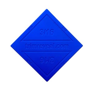3/16 Trim Reveal Tool New Look Engraved trim molding spacer/reveal all-in-one device. Designed in California. Carpentry Tool. FREE SHIPPING.