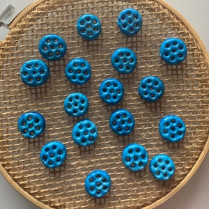Evil Eye Pendant - Mini Seven Eyes Symbol | Seven Eyes Egyptian Paste Small | سبع عيون