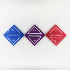 Trim Reveal Tool Set | trim molding spacer/reveal. Designed in California. 3/16″, 1/4&quot; and Combo. FREE SHIPPING.