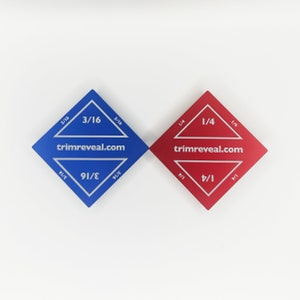 Trim Reveal Tool Set | 3/16″ and 1/4&quot; trim molding spacer/reveal. Designed in California. FREE SHIPPING.