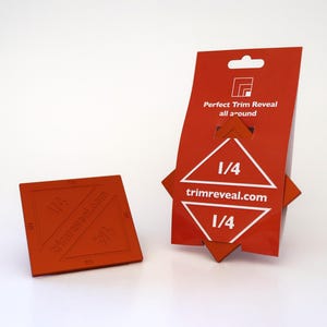 1/4 Trim Reveal Tool New Look Engraved trim molding spacer/reveal all-in-one device. Designed in California. Carpentry Tools. FREE SHIPPING.