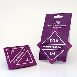 1/4&quot; Trim Reveal Tool for your Doors Casing Reveal Marking Tool (1/4″ and 3/16″ all-in-one tool). Perfect Trim Reveal all around. Pack of 2