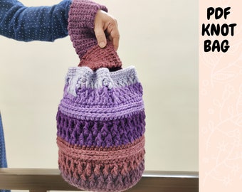Crochet Japanese Knot Bag Pattern , Crochet Market Tote Bag , Boho Bag , Purse Pattern ,  Handbag Pattern for Women PDF digital download