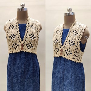 Crochet lacy filet crochet vest pattern. Boho Vest with fringes, easy quick crochet pattern. Crochet summer vest top for women. Medium weight red heart super saver vest. Crochet top for women, cardigan vest pattern.