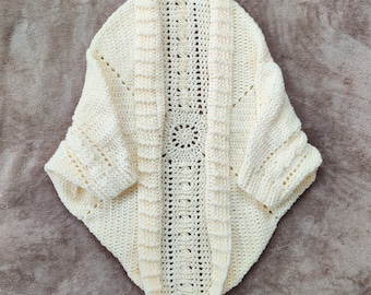 Crochet Pattern of Cocoon Shrug- Easy Womens Cable Cocoon Cardigan-  Oversized Sweater- Crochet Zelay Shrug Pattern PDF digital download