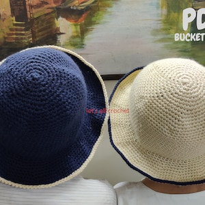 Crochet Bucket Hat, Easy Crochet Bucket Hat Pattern PDF digital download