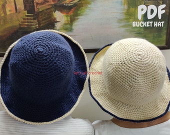 Crochet Bucket Hat, Easy Crochet Bucket Hat Pattern PDF digital download