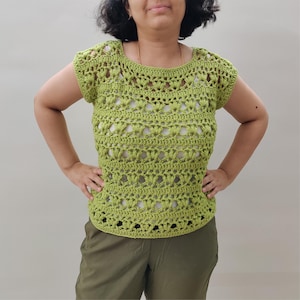 Petal Blossom Top Pattern | Easy Crochet Top | XS-5XL Sizes | Beginner Friendly | Digital PDF Download