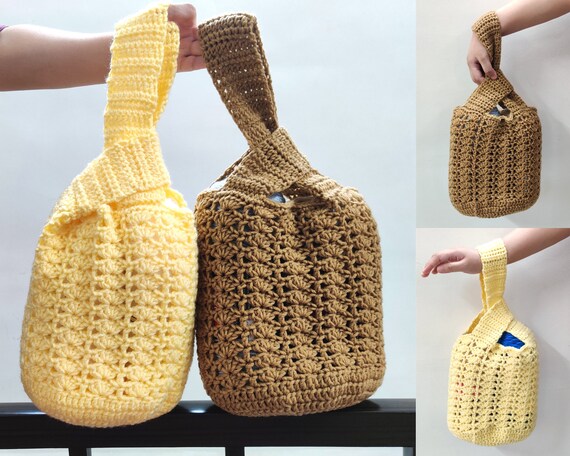 Crochet Japanese Knot Bag Pattern Crochet Knot Bag Pattern