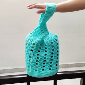 Crochet Japanese Knot Bag Pattern / Cross Body Bag Pattern 2 Styles, Crochet Tote Bag , Market Tote Pattern for Women PDF digital download