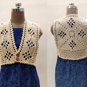 Modern Crochet vest pattern , Crochet sweater pattern , Easy Crochet Vest Pattern , Vest Top , Flowertastic Vest , Downloadable PDF