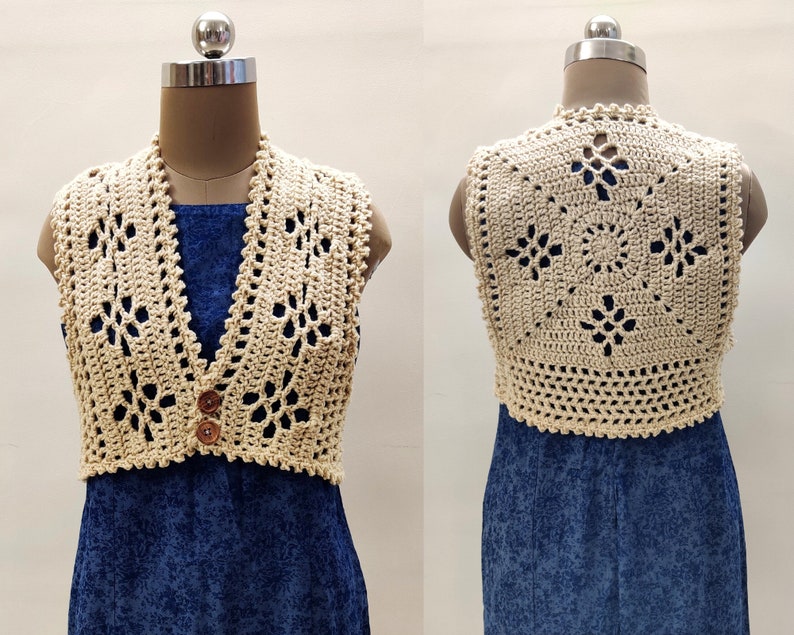 Crochet lacy filet crochet vest pattern. Boho Vest with fringes, easy quick crochet pattern. Crochet summer vest top for women. Medium weight red heart super saver vest. Crochet top for women, cardigan vest pattern.