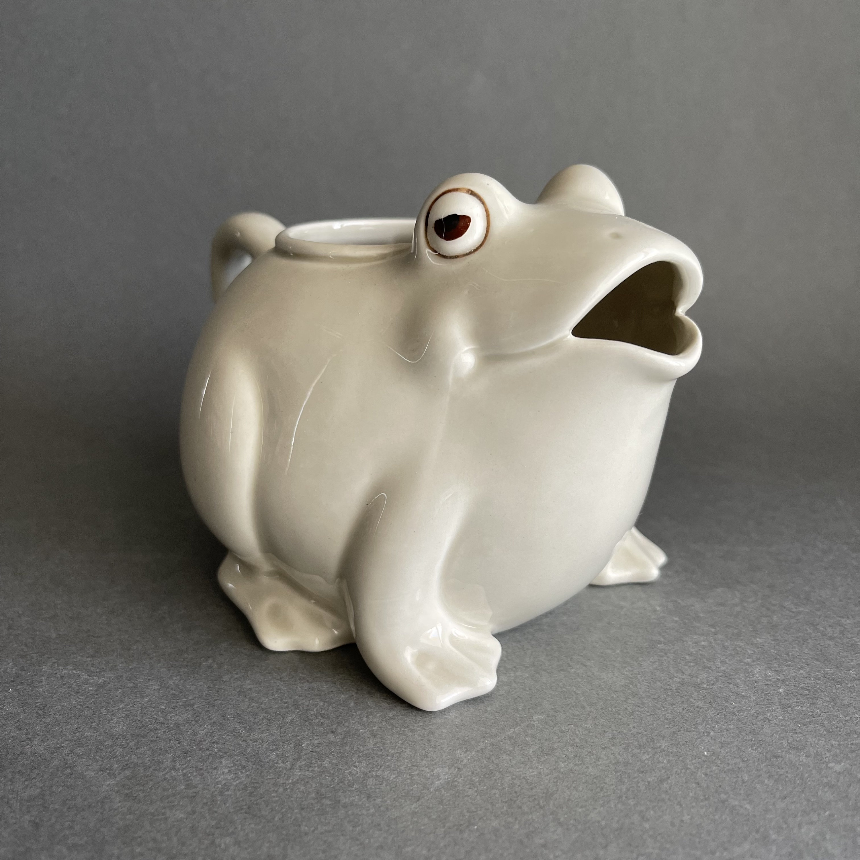 Tea Pot Cup Set San Art Frog Tadpole Green Black SAN3293
