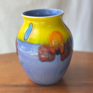 Beautiful Vintage Poole Pottery Vase | Made in England Ceramic Abstract Fine Pottery Floral Vase