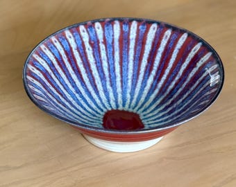 Beautiful Handmade Studio Pottery Glazed Decorative Bowl | Stunning  Large Pottery Fruit Bowl