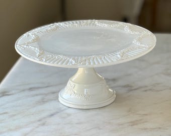 Tiffany & Co Vintage Garland Footed Wedding Cake Plate Stand Pedestal Made in Italy