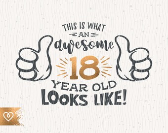 18 Birthday Svg Etsy