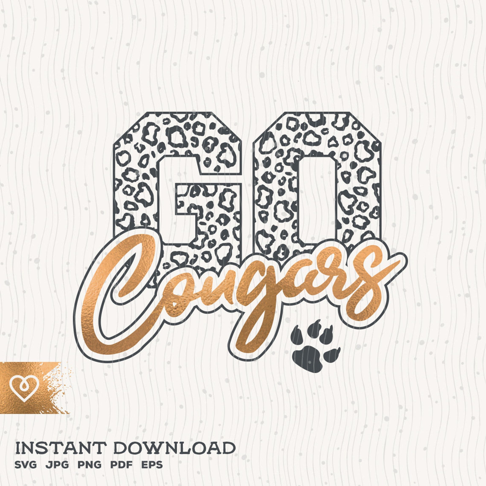 Go Cougars Svg Cougar Pride School Spirit Cheer Png Cougars | Etsy