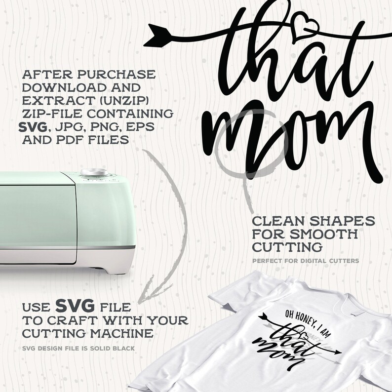 Download Oh Honey I Am That Mom Svg Momlife Cutting File for Cricut ...