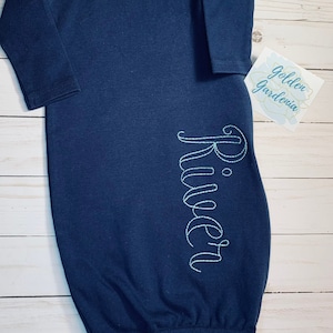 Personalized baby girl gown | Embroidered baby gown | Baby girl coming home outfit | Baby gown with name | Baby girl gown with name