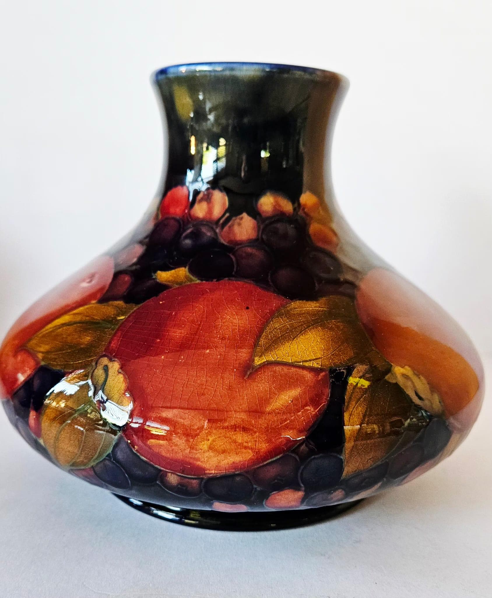 Moorcroft Plum Vase - Etsy Australia