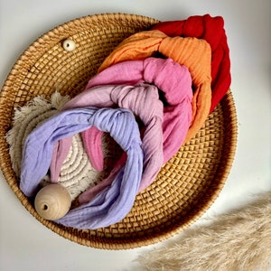 Haarreif mit Knoten // Musselin Haarreif // Haarreif Damen // Haar Accessoire