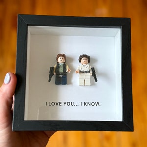 I Love You... I Know: Star Wars Mini-Figure Shadow Box - Valentine's Day, Anniversary, LOVE, Birthday, Just Because Gift