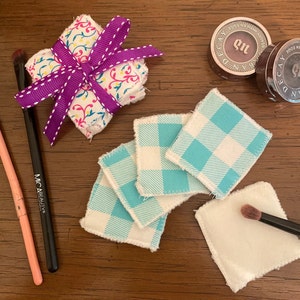 Reusable face wipes, make up removers, eco friendly