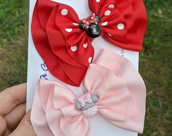 Magical Mouse Hair Bows (Alligator Clip),  Little Girl Hair Bow, Toddler Hairbow, Mouse Birthday Hairbow