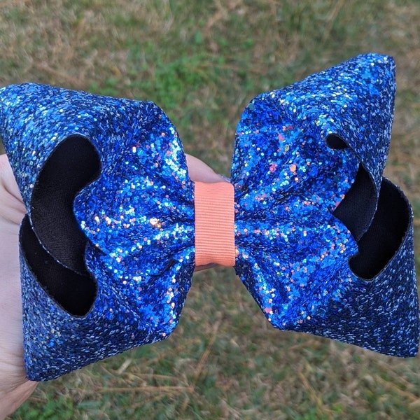 Iridescent Glitter Hair Bow (Alligator Clip), Large Hair Bow, Little Girl Hair Bows, Summer Bows, Cheer Hairbow, Birthday Hairbow, JOJO SIWA