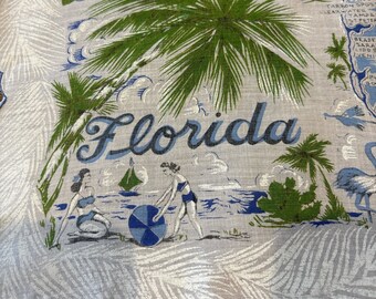 Mouchoir en coton sur le thème de la Floride