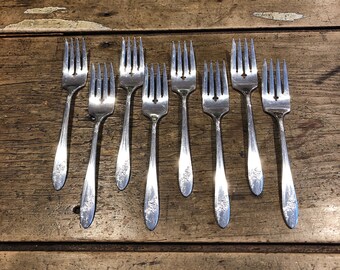 クイーンベス シルバープレート サラダフォーク 8本 - Etsy 日本