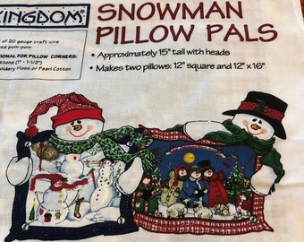 Daisy Kingdom Snowman Pillow Pals  Fabric Pillow Panel