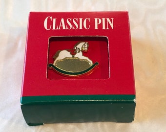 Hallmark Classic Rocking Horse Lapel Pin