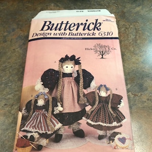 Buttrick Pattern # 6310 Beth and Jennifer Dolls