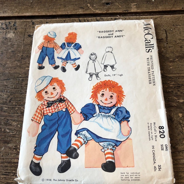 Raggedy Ann Pattern - Etsy