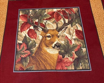 VIP Cranston Deer Cotton Fabric Pillow Panel